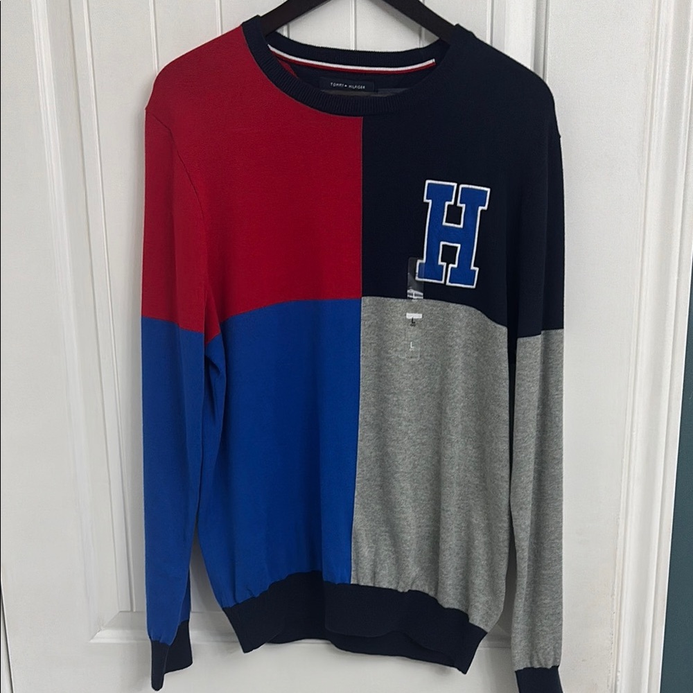 Men’s Tommy Hilfiger Crewneck Colour block Sweater BNWT